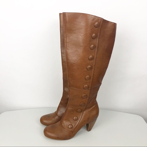 Crown Vintage Shoes - Crown Vintage Lani Boots Size 8 Brown Knee High M